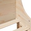 vidaXL Massivholzbett ohne Matratze 180x200 Kiefernholz