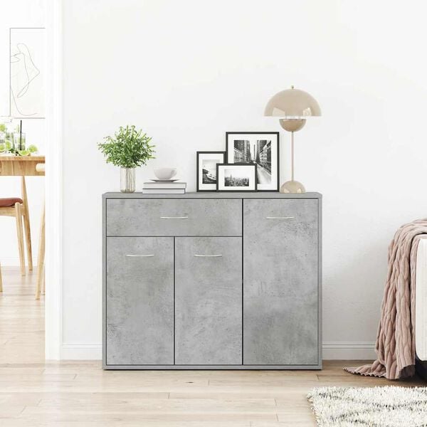 vidaXL Sideboard Betongrau 88x30x70 cm Holzwerkstoff