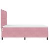 vidaXL Boxspringbett mit Matratze mit Kopfteil Rosa 140 x 200 cm Samt