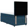 vidaXL Boxspringbett mit Matratze Blau 80x200 cm Samt