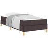 vidaXL Boxspringbett mit Matratze Dunkelbraun 80 x 200 cm Stoff