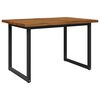 vidaXL Live Edge Esstisch 120 x 80 x 75 cm Massivholz Akazie