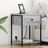 vidaXL Nachttisch 2 pcs Graues Sonoma 42 x 41 x 56 cm Holzwerkstoff