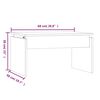 vidaXL Couchtisch Braun Eichen-Optik 68x50x38 cm Holzwerkstoff