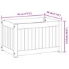 vidaXL Pflanzk&uuml;bel 45x30x27,5 cm Massivholz Akazie und Stahl