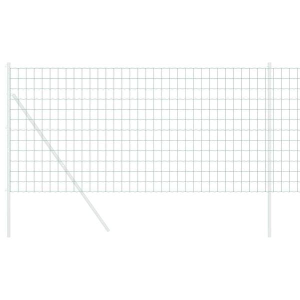 vidaXL Eurozaun Grün 1 x 25 m PVC-beschichtetes Eisen