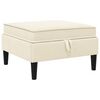 vidaXL Sofa-Hocker mit Stauraum Creme Samt