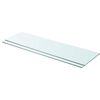 vidaXL Regalb&ouml;den 2 Stk. Glas Transparent 90x25 cm