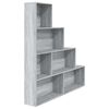 vidaXL B&uuml;cherregal Grau Sonoma 155x24x160 cm