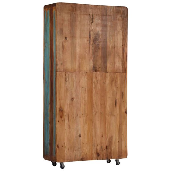 vidaXL Highboard 90x35x183 cm Altholz Massiv