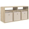 vidaXL Lowboard mit Schubladen Sonoma-Eiche 87 x 27,5 x 43 cm