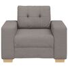 vidaXL Sofasessel Taupe 100x78x80 cm Stoff