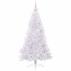 vidaXL K&uuml;nstlicher Weihnachtsbaum Wei&szlig; 240 cm PVC und Stahl
