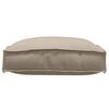 vidaXL Kissen 2 pcs Taupe 40 x 40 x 8 cm Oxford-Stoff