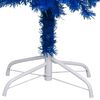 vidaXL K&uuml;nstlicher Weihnachtsbaum Beleuchtung & Kugeln Blau 150 cm
