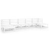 vidaXL 7-tlg. Garten-Lounge-Set Massivholz Kiefer
