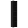 vidaXL B&uuml;cherregal Schwarz 40x30x189 cm Holzwerkstoff
