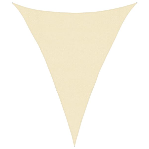 vidaXL Sonnensegel 160 g/m&sup2; Cremewei&szlig; 3x4x4 m HDPE