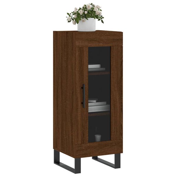 vidaXL Sideboard Braun Eichen-Optik 34,5x34x90 cm Holzwerkstoff