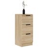 vidaXL Sideboard Sonoma-Eiche 30x30x70 cm Holzwerkstoff