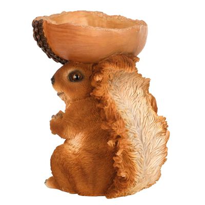 Esschert Design Eichhörnchen mit Futterspender-Eichel 18,5×10×20,5 cm