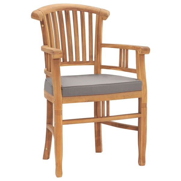 vidaXL 7-tlg. Garten-Essgruppe mit Kissen Massivholz Teak