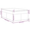 vidaXL Boxspringbett mit Matratze Dunkelblau 120x190 cm Samt