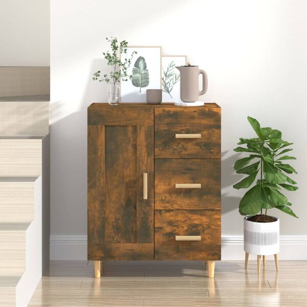 vidaXL Sideboard Räuchereiche 69,5x34x90 cm Holzwerkstoff
