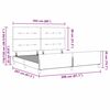 vidaXL Boxspringbett mit Kopfteil Hellgrau 200 x 200 cm Samt