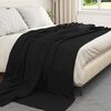 vidaXL Wohndecken 24 pcs Schwarz 270 x 240 cm Fleece