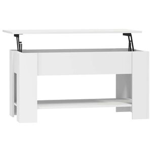 vidaXL Couchtisch Wei&szlig; 101x49x52 cm Holzwerkstoff
