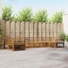 vidaXL Sofagarnituren 7 pcs Natur Massivholz Akazie
