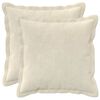 vidaXL Kissen 2 stk. HOUTEN Creme 50 x 50 cm Mikrofaser Fleece