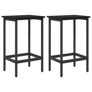 vidaXL Barhocker 2 stk. Schwarz Eichen-Optik 40 x 32 x 64 cm