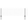 vidaXL Euro-Zaun mit Pfosten 10 x 0,6 m PVC-beschichteter Stahl Grau