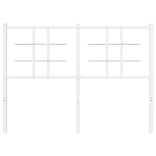 vidaXL Ersatz-Kopfteil Metall Wei&szlig; 120 cm