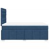 vidaXL Boxspringbett mit Matratze Blau 120x190 cm Stoff