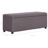 vidaXL Bank mit Staufach 116 cm Taupe Polyester