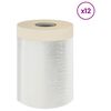 vidaXL Staubschutzfolie mit Klebeband 12 Stk. Transparent 30 x 3300 cm