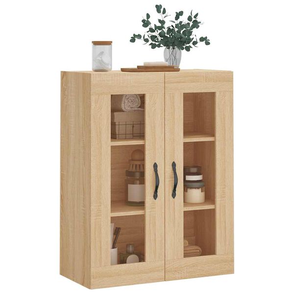vidaXL Wandschrank Sonoma-Eiche 69,5x34x90 cm Holzwerkstoff