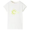 Kinder-T-Shirt Ecru 128