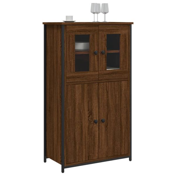 vidaXL Highboard Braun Eichen-Optik 62x32x106,5 cm Holzwerkstoff