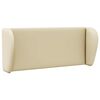 vidaXL Kopfteil Ohr Creme 40 x 23 x 6 cm PVC