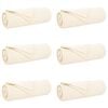vidaXL Wohndecken 6 pcs Creme 280 x 210 cm Fleece
