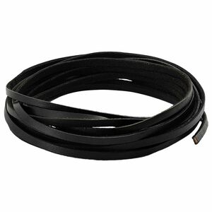 vidaXL Lederriemen 1 Schwarz 200 x 0,4 cm Leder