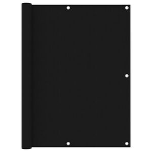 vidaXL Balkon-Sichtschutz Schwarz 120x600 cm Oxford-Gewebe