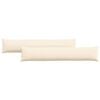 vidaXL Sofakissen 2 St&uuml;ck Creme 200 x 40 cm Cordstoff
