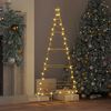 vidaXL Metall Weihnachtsbaum Gold 125 cm Pulverbeschichteter Stahl