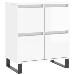 vidaXL Sideboard Hochglanz-Wei&szlig; 60x35x70 cm Holzwerkstoff