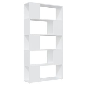 vidaXL B&uuml;cherregal Raumteiler Wei&szlig; 80x24x155 cm Holzwerkstoff
